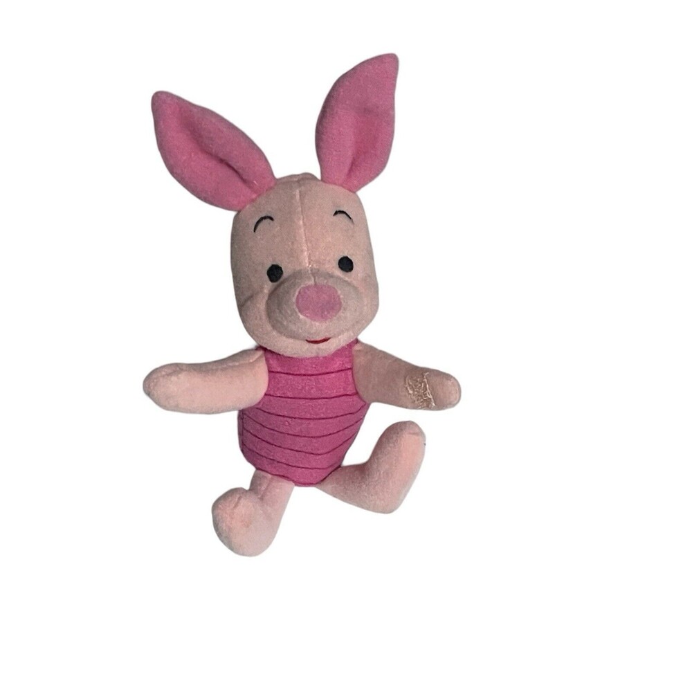 Mattel DISNEY PIGLET WINNIE THE POOH Plush 1997 Stuffed Animal 6” RARE